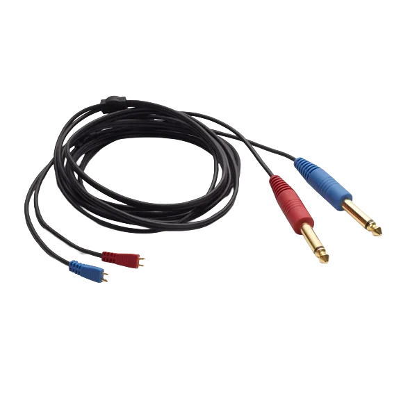 [KA004.AR03] IP30 Kabel für Einsteckhörer 6,3mm Klinke, mono, gerader Stecker, 2m
