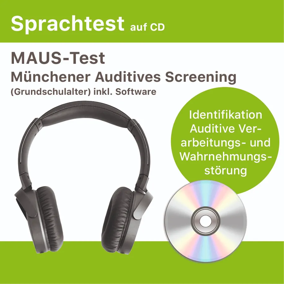 CD24 - MAUS-Test Münchener Auditives Screening (Grundschulalter) inkl. Software