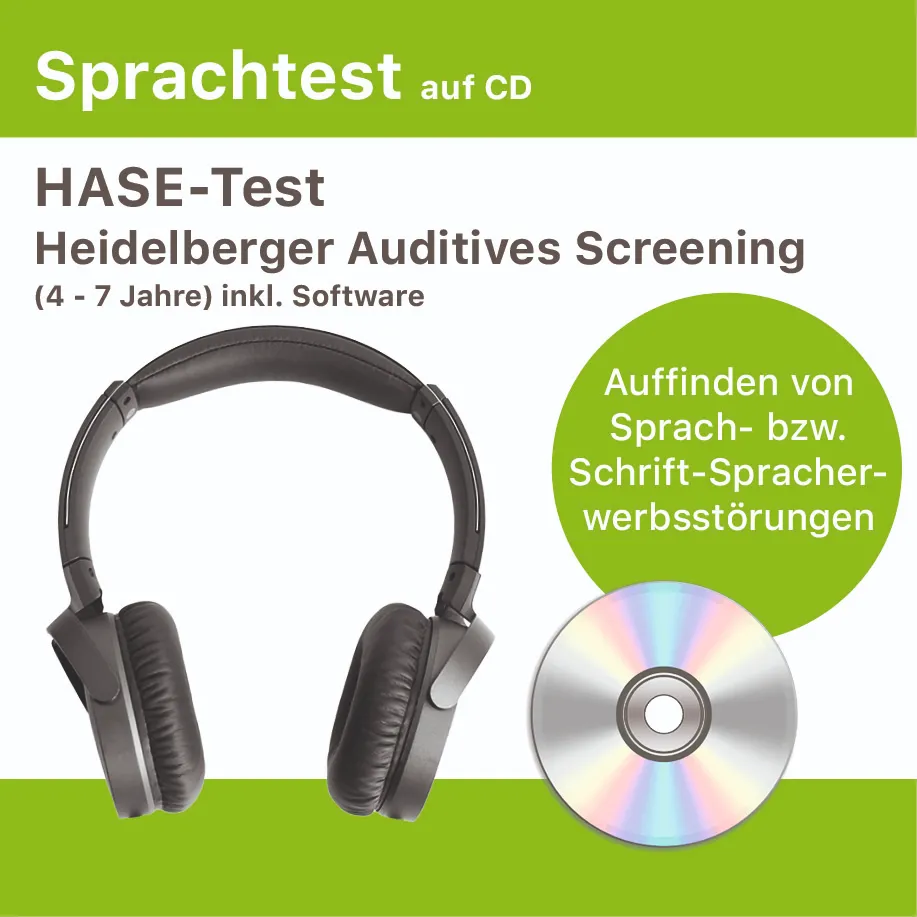 [DT001.AR14] CD22 - HASE-Test Heidelberger Auditives Screening (4 - 7 Jahre) inkl. Software
Rich-Text-Editor