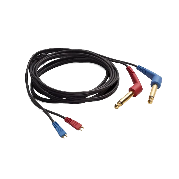 IP30 Kabel für Einsteckhörer 6,3mm Klinke, mono, gewinkelter Stecker, 2m